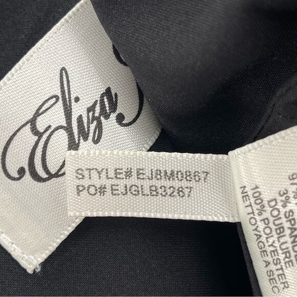 Eliza J Spaghetti Strap V-neck Cropped Jumpsuit Black Pockets Versatile Size 12 - Picture 14 of 14